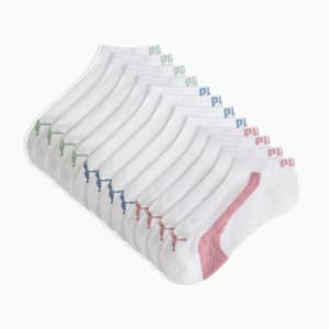 Chaussettes courtes mi-tissu bouclette Femme (6 paires), MEDIUM PINK, extralarge